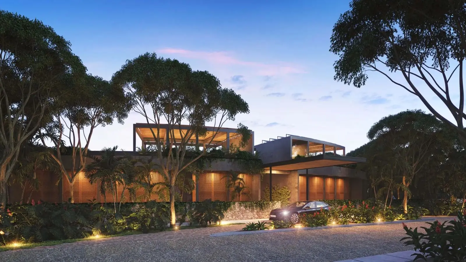 Casa club de Selva Encantada, render